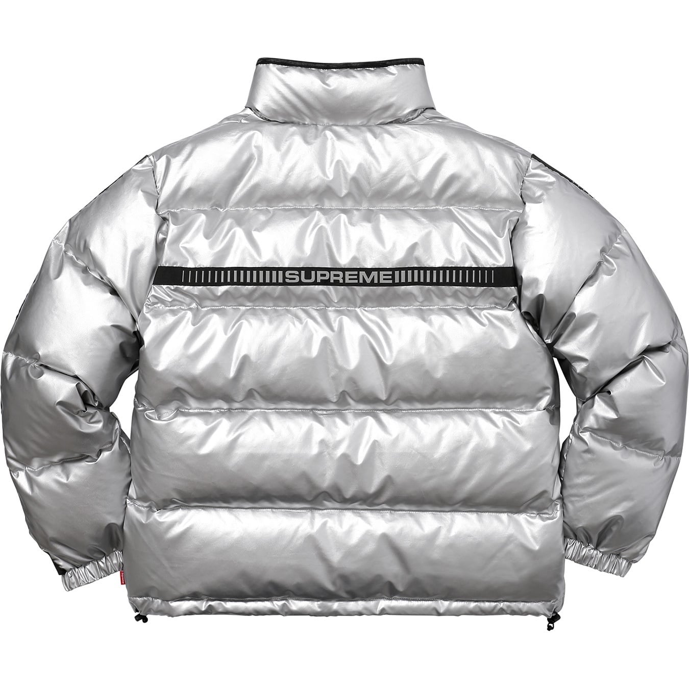 Reflective Sleeve Logo Puffy Jacket view 5